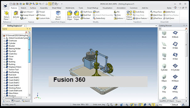 screen image showing Fusion 360